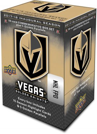 2018 Upper Deck Vegas Golden Knights Inaugural Season Commemorative 55 - Card Set