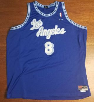 Mens Blue Nike Kobe Bryant Los Angeles Lakers 8 Jersey Size 4xl Xxxxl Stitched