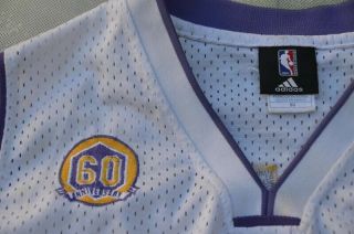 Adidas NBA Los Angeles Lakers 60th Anniversary Kobe Bryant 24 Jersey Size 60. 6
