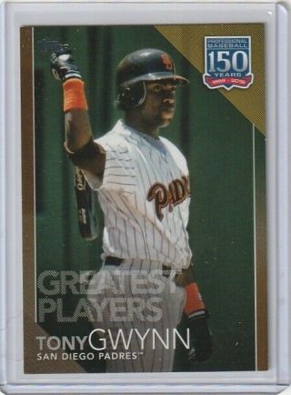 2019 Topps Series 2 Tony Gwynn Greatest Players Gold 19/50 San Diego Padres