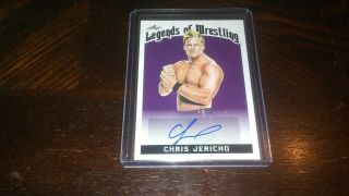 2018 Leaf Legends Of Wrestling Chris Jericho Auto Autograph 2/5