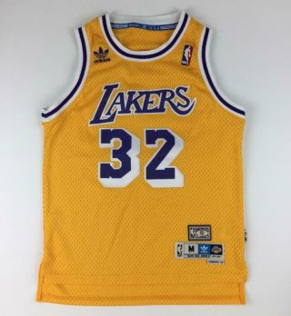 Los Angeles Lakers Magic Johnson 32 Jersey Youth Medium Adidas Hardwood Classics