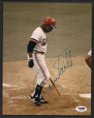Kirby Puckett Signed 8x10 - Psa/dna - Minnesota Twins - Baseball - 1984 Rookie Photo