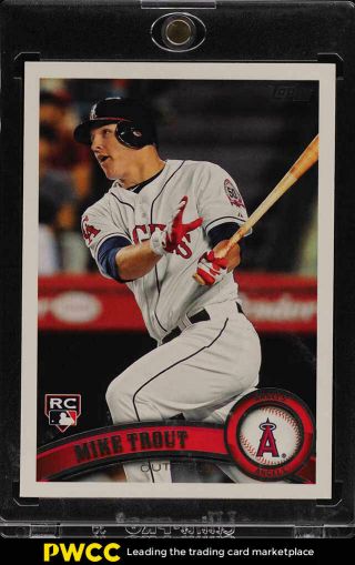 2011 Topps Update Mike Trout Rookie Rc Us175 (pwcc)