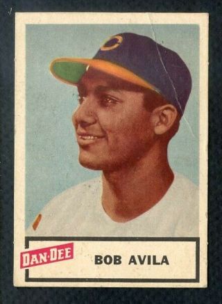 1954 Dan Dee Bobby Avila Indians Vg 282317 (kycards)