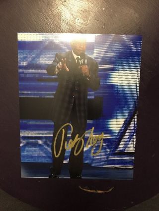 Teddy Long Wwe Signed 8x10 Photo Holla Holla Player