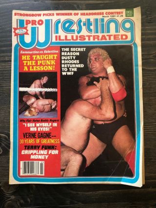 Pro Wrestling Illustrated March 1980.  Dusty Rhodes Cover.