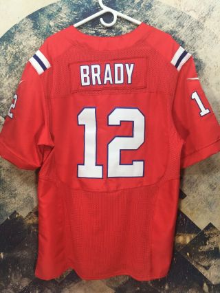 Tom Brady England Patriots Nike On The Field Red Jersey Size 48 Xl Xlarge