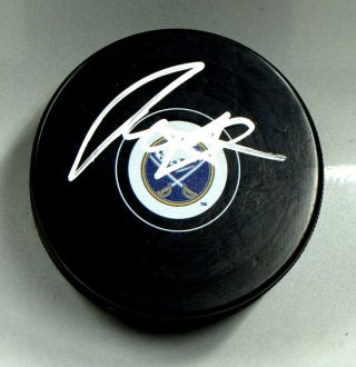 Tyler Myers Signed Buffalo Sabres Hockey Puck Autograph 1003640
