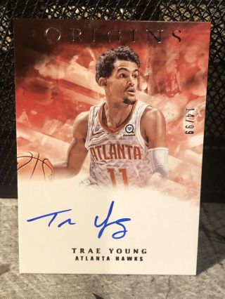 Trae Young 2018 - 19 Chronicles Origins Auto Rc 14/99 Hawks
