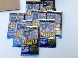 8 Packs Of 1995 Topps Mlb Baseball Series 2 - Power Pack Spectra Light