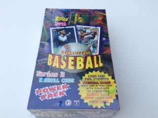 8 Packs of 1995 TOPPS MLB BASEBALL SERIES 2 - Power Pack Spectra Light 2