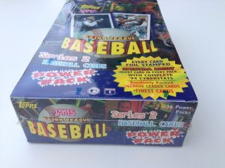8 Packs of 1995 TOPPS MLB BASEBALL SERIES 2 - Power Pack Spectra Light 3
