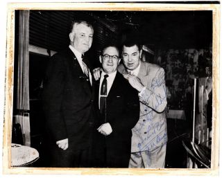 Autographed Boxing Memorabilia Photo Signed By Jack Dempsey And James J.  Braddock