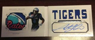 Anthony Miller 2018 National Treasures Patch Auto Booklet 8/10 Boca Raton Bowl