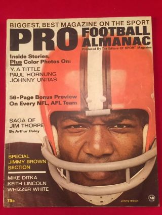 1964 Pro Football Cleveland Browns Jim Brown Chicago Bears Mike Ditka No Mail