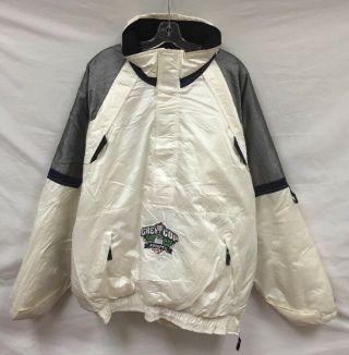Vintage Grey Cup 1998 Winnipeg Starter Cfl Insulated 1/4 Zip Jacket Size 2xl