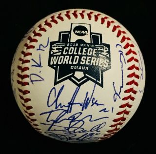 2019 Vanderbilt Commodores Signed Autograph Cws Baseball College World Series