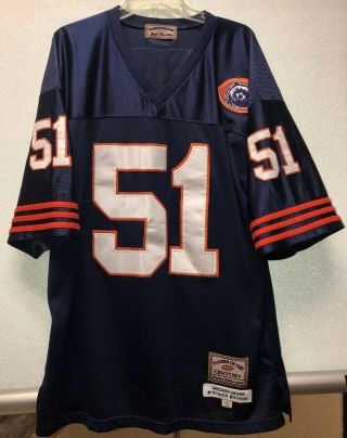 Dick Butkus Chicago Bears 51 Football Jersey Players of the Century 2XL 54 2