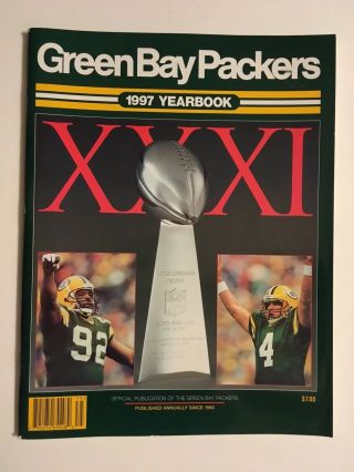 1997 Green Bay Packer Bowl Xxxi Champion Official Souvenir Yearbook.