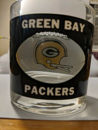 Vintage Green Bay Packers Drinking Glass