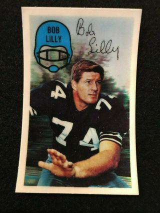1970 Kelloggs Football 54 Bob Lilly Dallas Cowboys Nfl Card