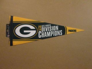 Nfl Green Bay Packers Vintage 2014 North Div.  Champions Pennant