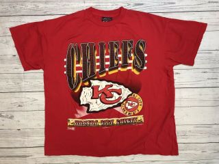 Vintage Kansas City Chiefs T Shirt Mens Xl Magic Johnson Ts 1994 Mahomes Hill