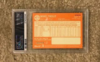 PSA 10 - MIKE TROUT 2013 TOPPS HERITAGE CHROME REFRACTOR ROOKIE CARD (RC) /564 2
