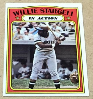 1972 Topps In Action 448 Willie Stargell (hof) Pirates Nm/mt