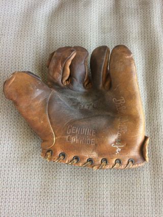 Vintage Leather Baseball Glove,  Hutch 14 Billy Williams Jr.