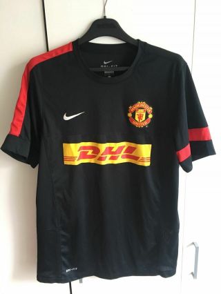 Manchester United Fc Nike Dri - Fit Football Shirt Soccer Jersey Dhl Size L
