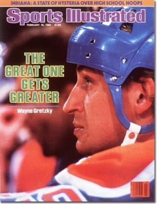 February 18,  1985 Wayne Gretzky,  Hockey,  Edmonton Oilers Sports Illustrated