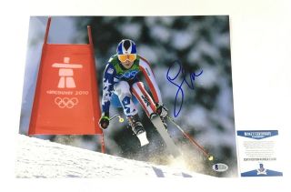 Lindsey Vonn Signed 11x14 Photo Bas Olympics