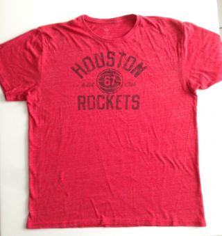 Vintage Style Houston Rockets T - Shirt Adidas Xl