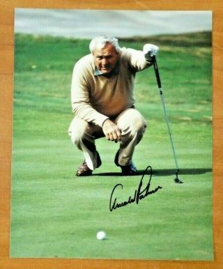 Arnold Palmer Signed Autograph 8x10 Golf Photo
