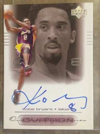 2000 - 01 Upper Ud Ovation Kobe Bryant Signature Auto Autograph