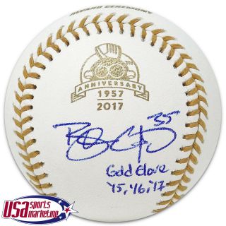 Giants Brandon Crawford Signed Autographed Gold Glove 60th Baseball Jsa Auth