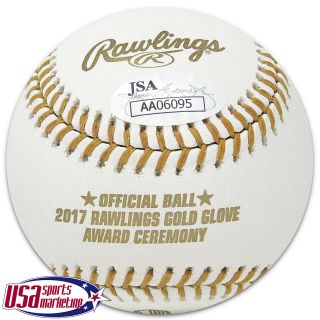 Giants Brandon Crawford Signed Autographed Gold Glove 60th Baseball JSA Auth 2
