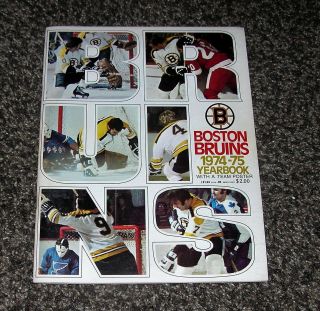 1974 - 75 Boston Bruins Yearbook
