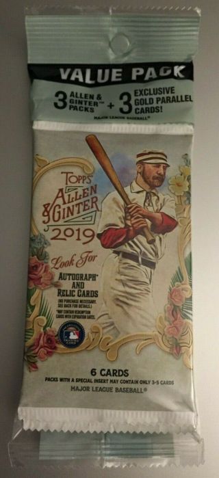 2019 Topps Allen & Ginter Relic/auto/rip/cut/patch Value Hot Pack Trout? Jfk?
