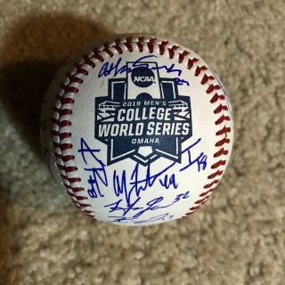 2019 Vanderbilt Commodores Signed College World Series Game Ball