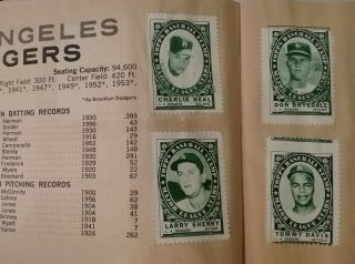 1961 Topps Baseball Stamp Album.  143 Stamps,  17 HOFers incl.  Aaron,  Mays,  Musial 3