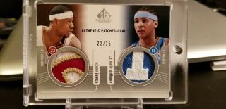 2004 - 05 Sp Game Patches Dual Lebron James Carmelo Anthony /25