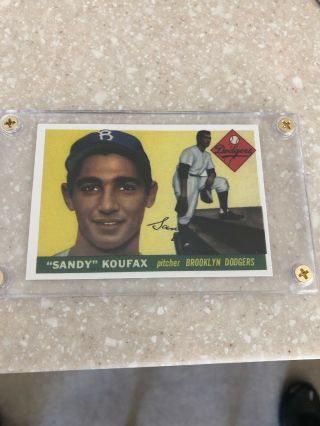 Sandy Koufax Rookie 1955 Topps Brooklyn Dodgers 123