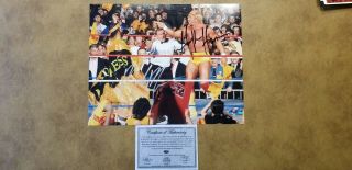 Hulk Hogan Macho Man Randy Savage Signed Autographed Photo With