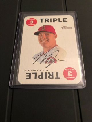 2017 Topps Heritage Mike Trout Playing Card Insert | Los Angeles Angels