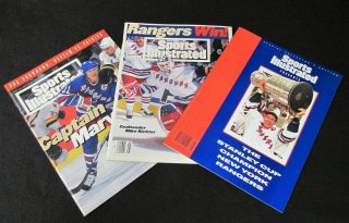 Ny Rangers 1994 Stanley Cup {lot Of 3 - Different} Sports Illustrated Magazines