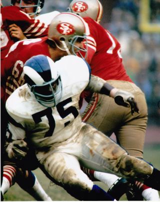 Deacon Jones Los Angeles Rams Vintage Color 8x10