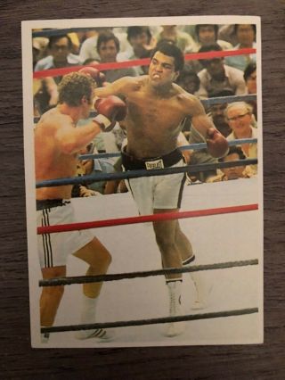 French Issue Chocolat Poulain 1980 Cassius Clay Mohamed Ali Boxing Picture